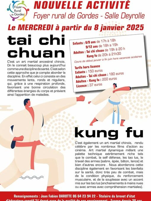 Tai Chi Chuan avec le foyer rural de Gordes.