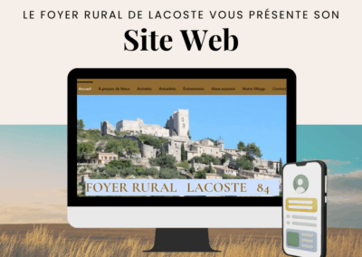 “Le foyer rural de Lacoste s’invite sur le web !”