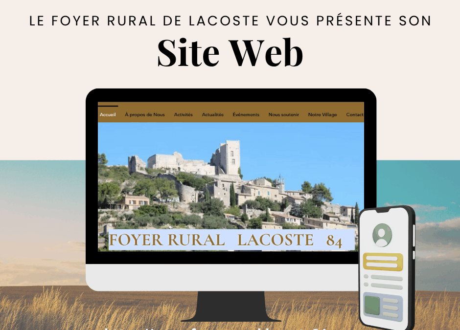 “Le foyer rural de Lacoste s’invite sur le web !”