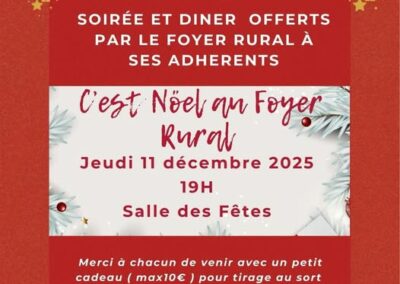 Repas de Noël – le FR Bien vivre à Roussillon invite ses adhérents