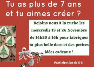 Atelier créatif avec le foyer rural de Mormoiron