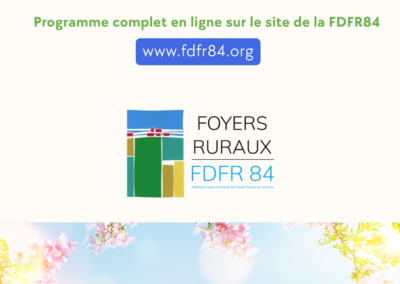 🌼 Un mois de Mai en Fleurs et en Fête avec les foyers ruraux de Vaucluse