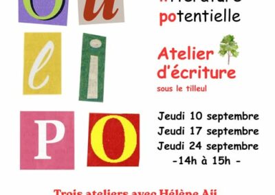 Ateleir d’écriture à la bibliothèque de Ménerbes
