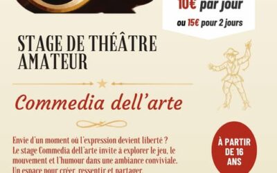 🎭Venez découvrir la Commedia avec la FDFR84 : c’est comme le théâtre… mais en plus bruyant !